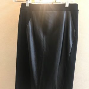 Loft black pencil midi skirt. Never worn!